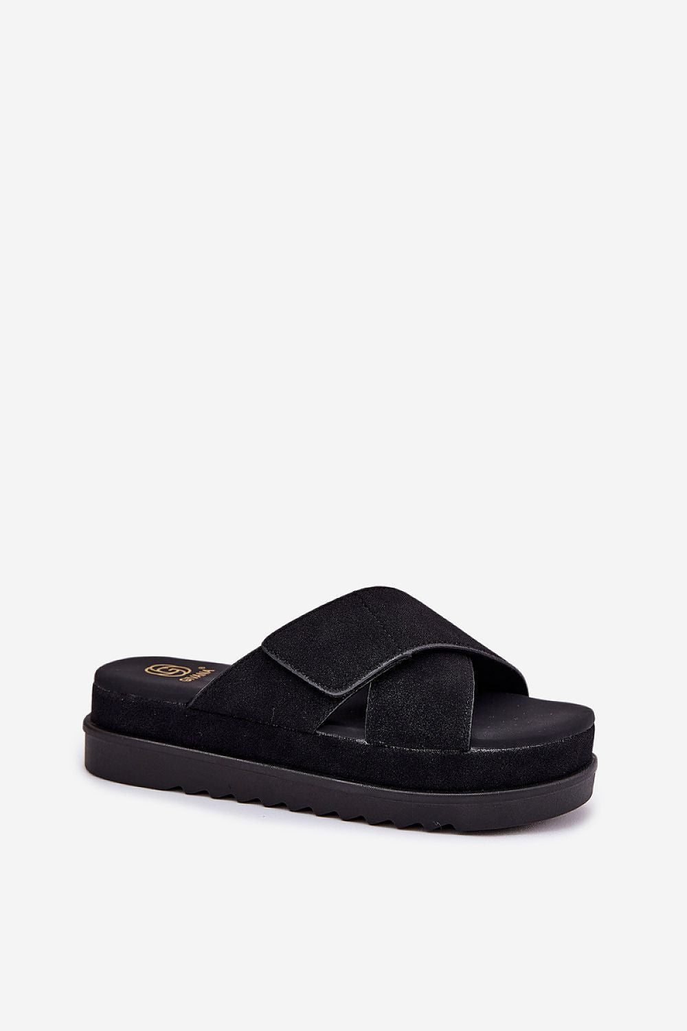 Elegant adjustable suede-like platform flip-flops for women in EU sizes 36-41, crafted for style and comfort by Step in Style.