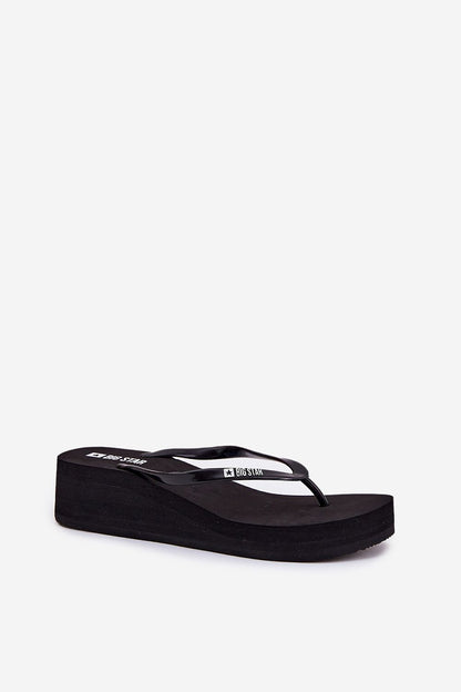 Big Star elegant women's platform flip-flops displayed against vibrant summer fashion, highlighting their versatility and luxury by Step in Style.