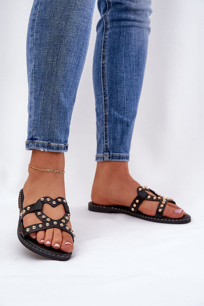 Luxurious eco-leather flat heel sandals with delicate cutouts, bringing comfort and style by Step in Style for sunny days.