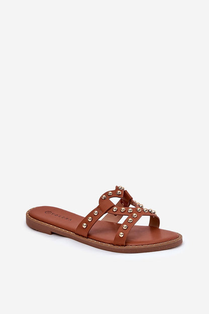Beautifully designed eco-leather flat heel sandals by Step in Style, ideal for casual and summer outings, available in sizes EU 36-41.