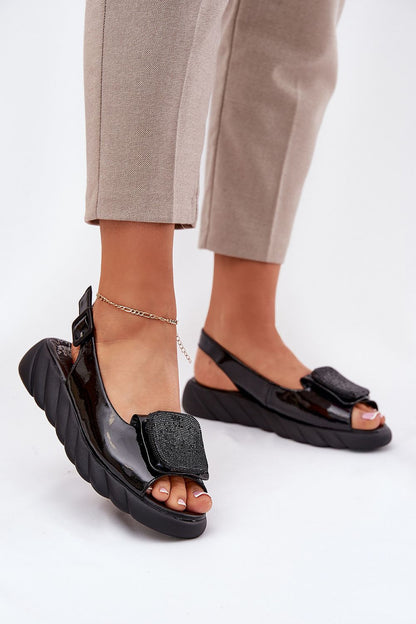 Luxury Women's Natural Leather Wedge Sandals by Step in Style, featuring adjustable straps for a perfect fit and a decorative front detail, ideal for summer elegance and comfort, available in sizes EU 36-41.