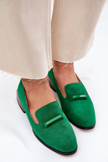 Full profile of Step in Style elegant women's suede block heel shoes, designed for comfort and sophistication, perfect for chic casual or formal attire.