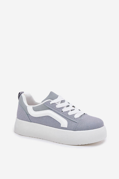 Chic Women's Suede Sneakers with a stylish platform by Step in Style, perfect for adding a trendy touch to any outfit.