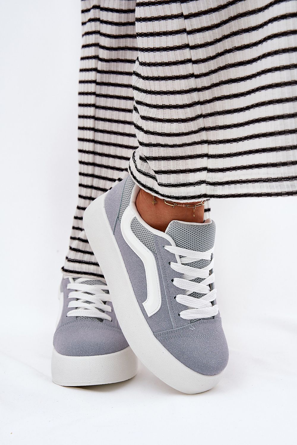 Luxury Women's Suede Platform Sneakers by Step in Style, designed for both comfort and contemporary fashion.