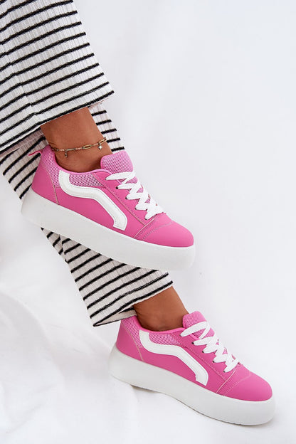 Fashionable women's platform sneakers from Step in Style, designed with a trendy silhouette and plush insole for all-day wear.