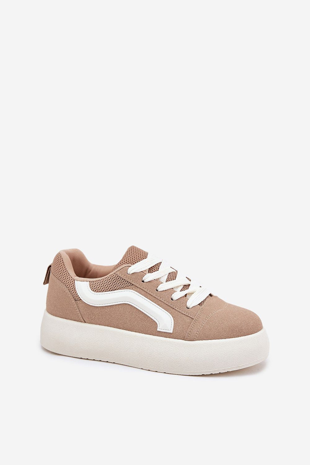 Close-up view of Step in Style Women's Suede Sneakers, highlighting plush insole and premium suede fabric for a luxurious feel.