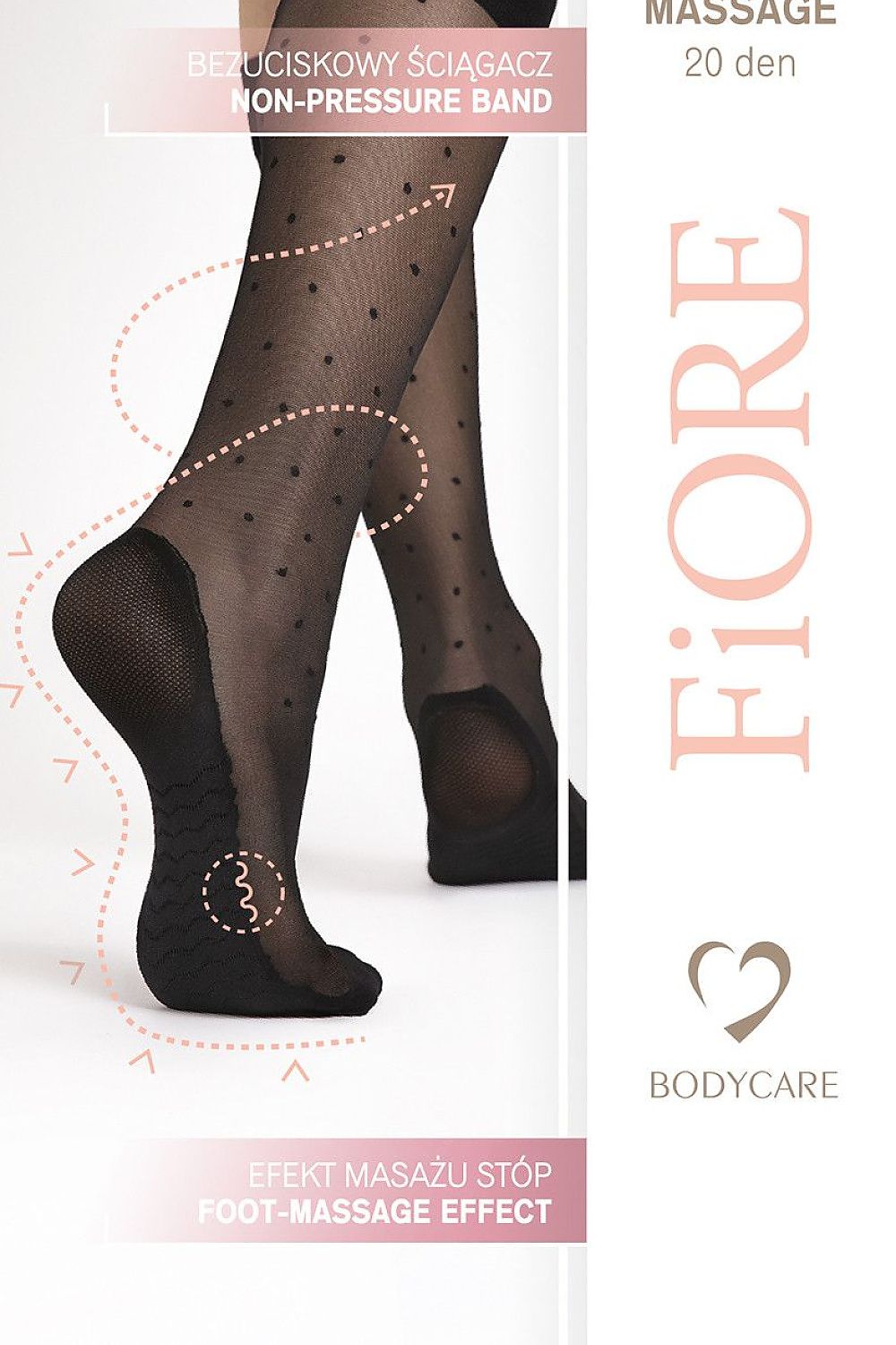 Comfortable and stylish knee high socks by Fiore, featuring 10% spandex for a snug fit and a luxurious feel.