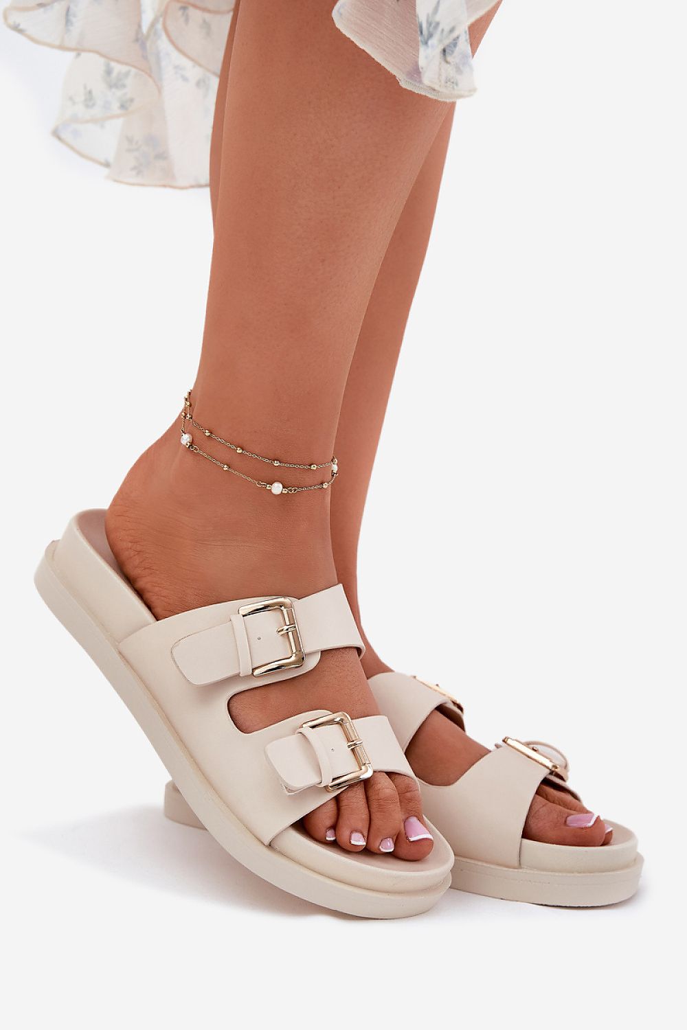 Luxurious women's slip-on slippers in eco-leather from Step in Style, designed with attention to comfort and contemporary style.