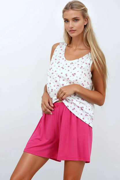 Hypoallergenic women's cotton pajamas by Momenti Per Me, showcasing delicate prints and a flattering silhouette for superior comfort.