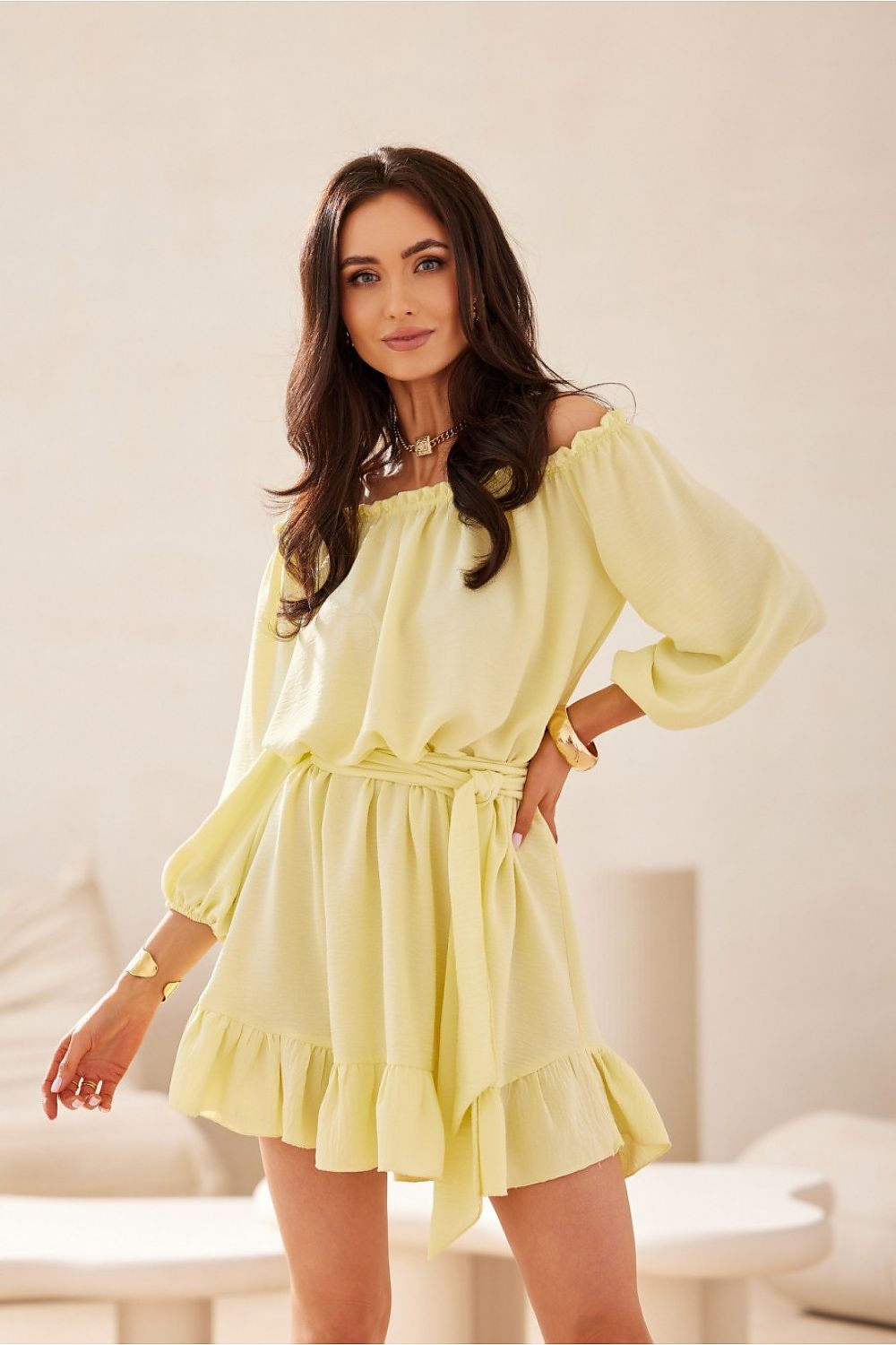 Giulia Dress by Roco Fashion in a breezy outdoor setting, illustrating the airy design and elegance for casual or special events.