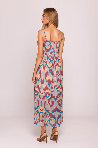 Adjustable strap details of the luxurious Moe Daydress showcasing its feminine design and comfortable fit.