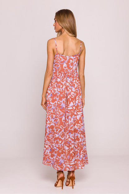 Model wearing the Moe Daydress, emphasizing its flattering cut and versatile style suitable for holidays and parties.