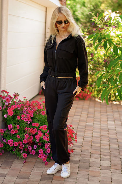 An inviting display of the Mirale Mili Cotton Knit 2-Piece Set, accentuating its versatility and luxury for everyday wear.