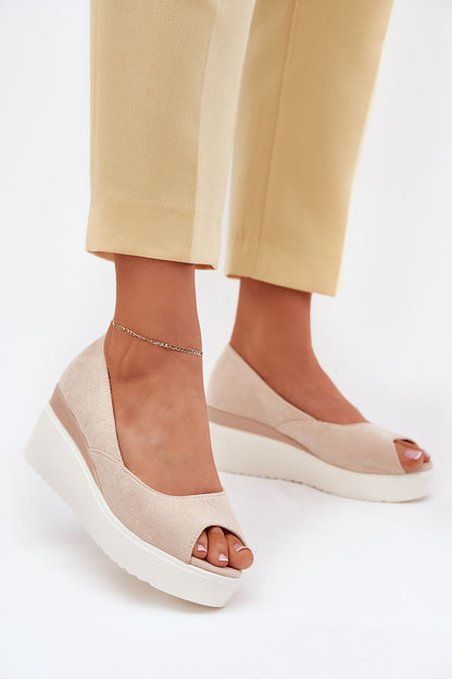 Luxury Eco-Suede Women's Sandals by Step in Style with Wedge Heel, available in sizes EU 36-41, perfect for enhancing summer outfits.