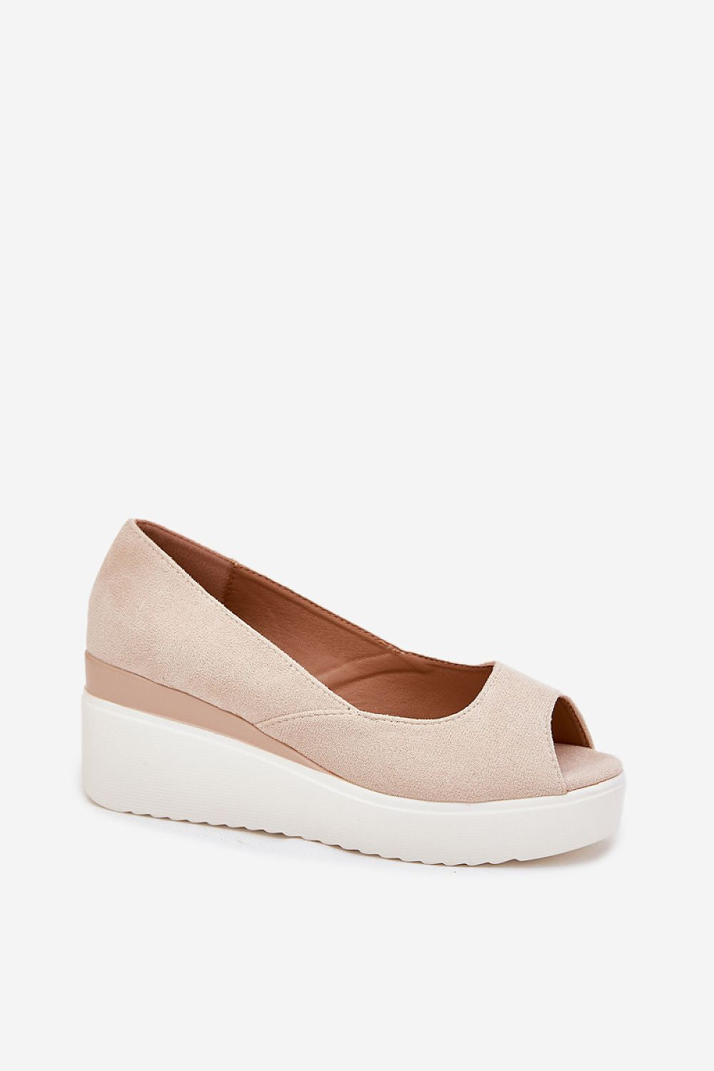 Step in Style Women's Luxury Eco-Suede Sandals with a chic wedge heel, ideal for stylish summer looks, sizes EU 36-41.