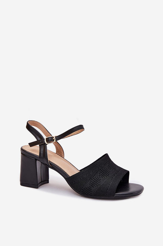 Stylish eco leather sandals with a sturdy block heel and adjustable strap, ideal for summer wear by Step in style.