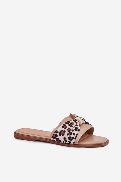 Close-up of Step in Style's women's sandals showcasing the exquisite bow detail and high-quality artificial leather.