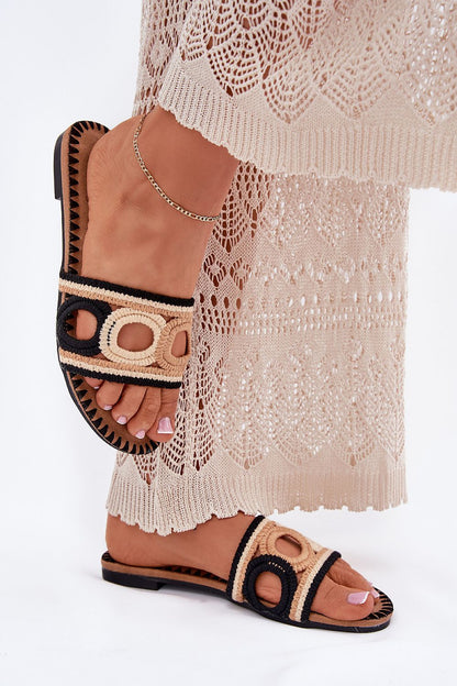 Step in Style luxury crocheted flip-flops for women, showcasing a chic design ideal for warm weather and holiday ensembles.