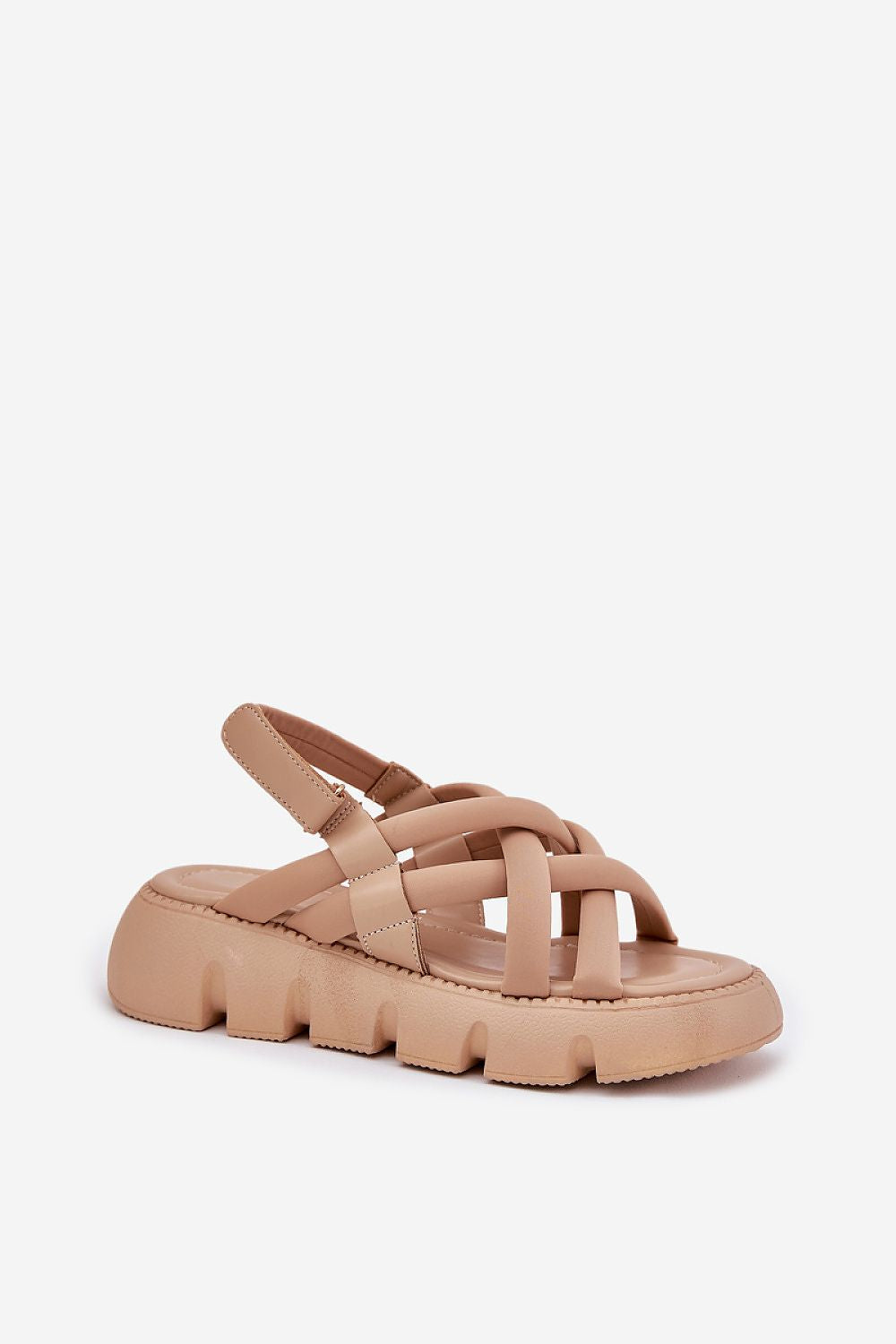 Chic and comfortable women's platform sandals from Step in Style, featuring adjustable Velcro straps for a perfect fit and stylish appeal.