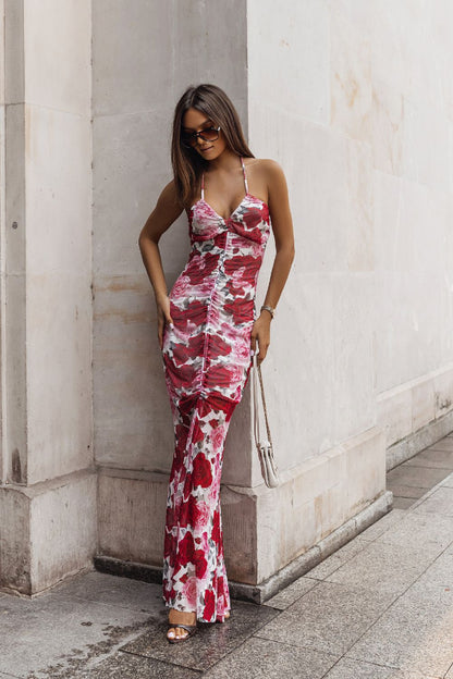 Close-up of the SOLLER Laryssa Day Dress by LaBalancia, highlighting the fine texture and sophisticated design for women.