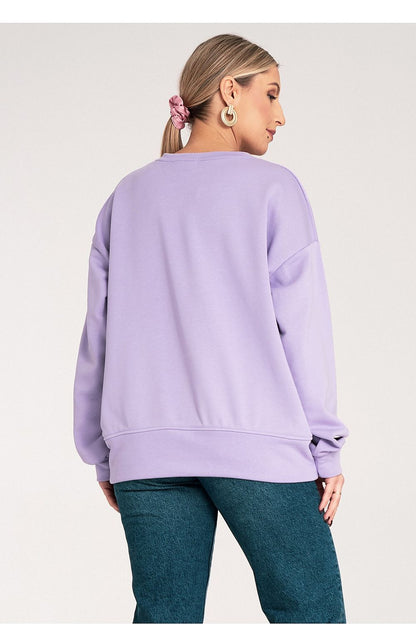 Chic Figl loose-fitting sweatshirt designed for stylish casual wear, featuring elegant detailing and available in EU S/M - US S/M.