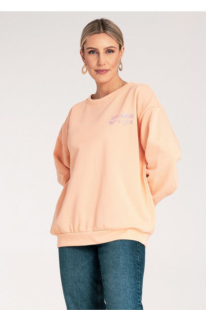 Elegant Figl women's sweatshirt in size S/M, showcasing a relaxed fit and embroidered accents, ideal for casual chic outfits.