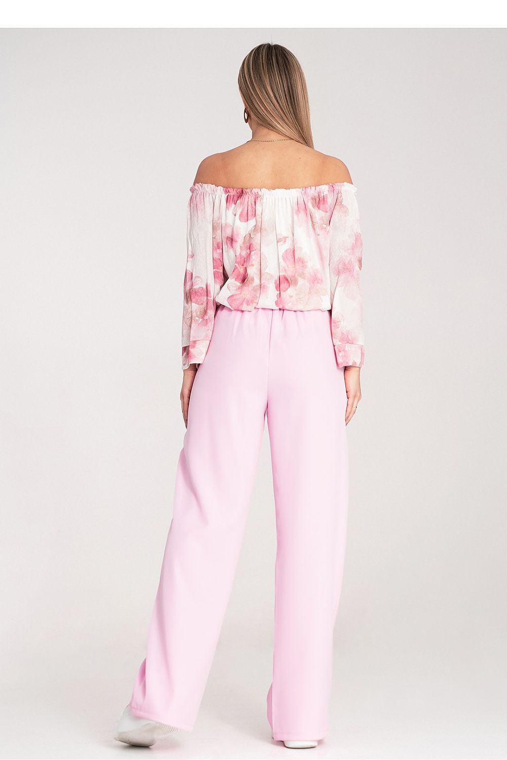 Figl Women's Elegant High-Waisted Trousers styled with chic accessories, perfect for luxury leisurewear.