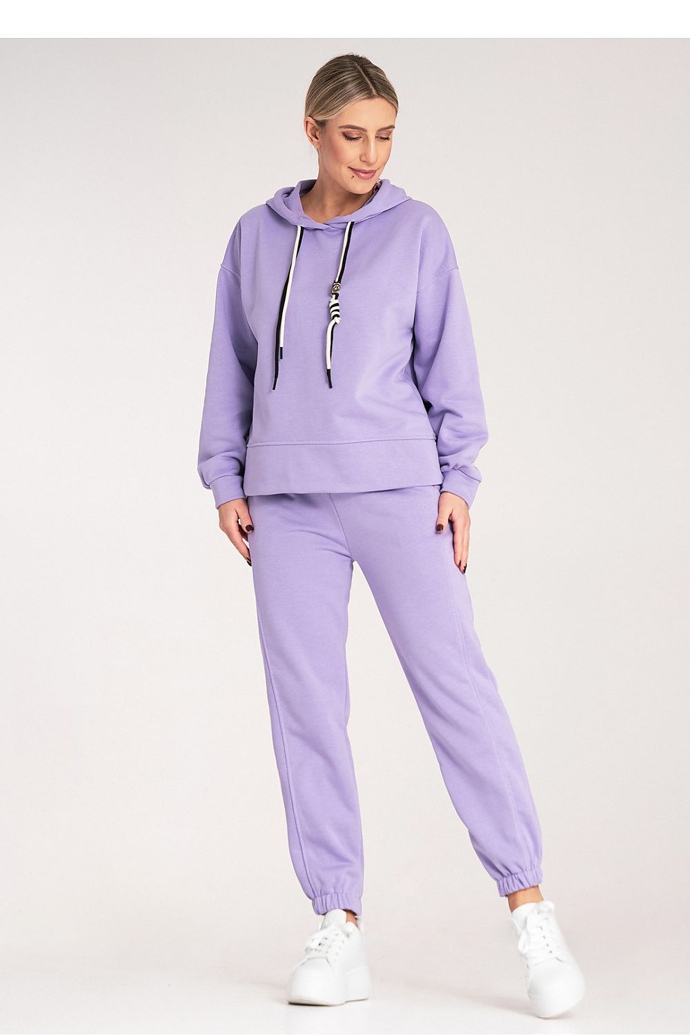 Luxury Figl cotton blend sweat suit featuring a stylish hoodie with contrasting drawstrings, ideal for a chic casual look.