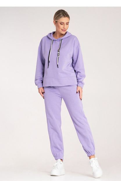 Luxury Figl cotton blend sweat suit featuring a stylish hoodie with contrasting drawstrings, ideal for a chic casual look.