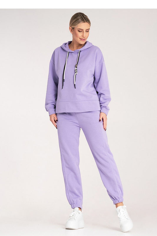 Luxury Figl cotton blend sweat suit featuring a stylish hoodie with contrasting drawstrings, ideal for a chic casual look.