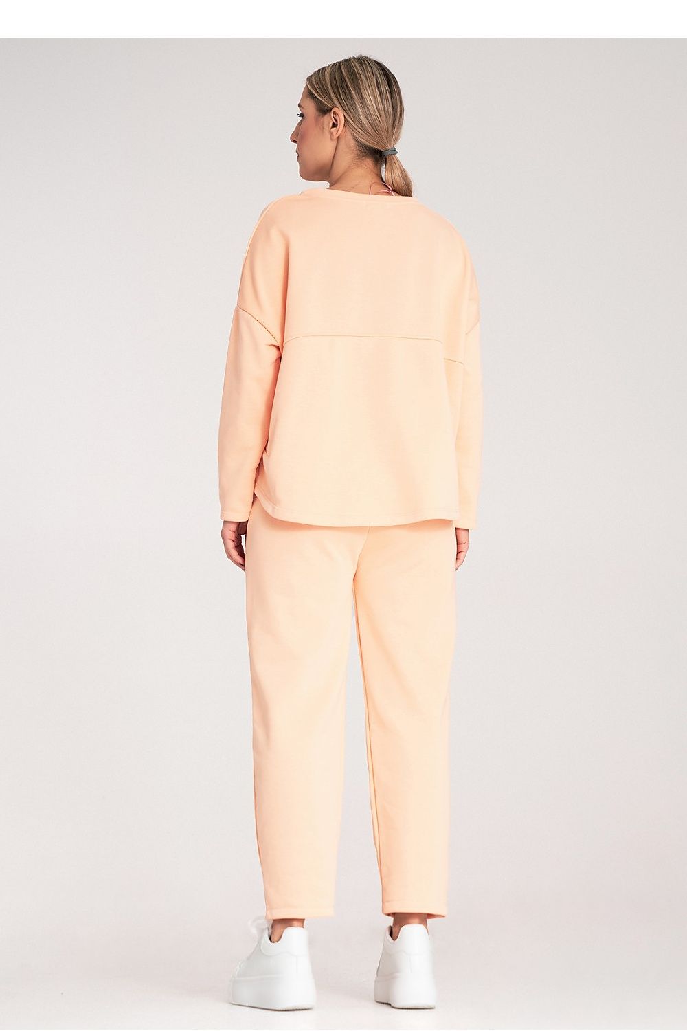 Close-up of Figl Cotton-Blend Sweatsuit Set fabric showcasing high-quality cotton and polyester blend for a soft touch.