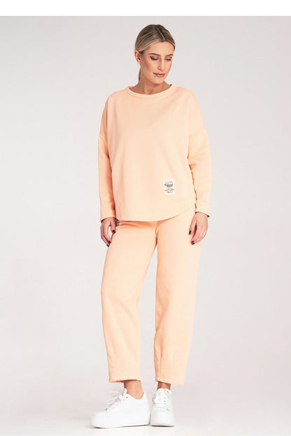 Elegant Figl women's athleisure sweatsuit set modelled in a relaxed fit, perfect for casual outings or lounging.