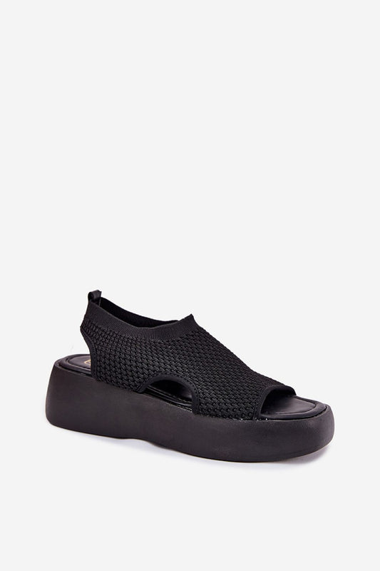 Close-up of Luxury Women's Step In Style Sandals showcasing the soft textile fabric and comfortable footbed, made by Step in Style.