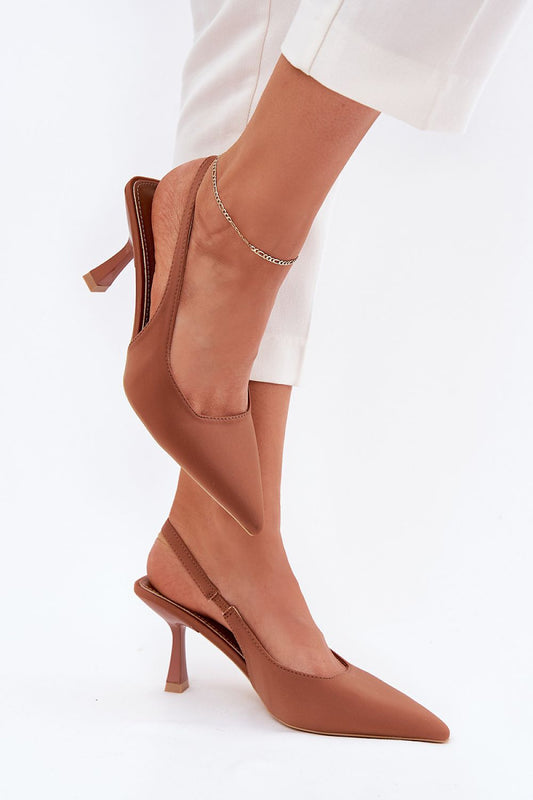 Elegant stiletto heel sandals for women by Step in Style, featuring eco-leather comfort and classic design, perfect for special occasions.