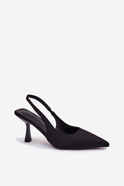 Sleek eco-leather sandals for women by Step in Style, captured from the side, emphasizing their classic design and elegant silhouette.