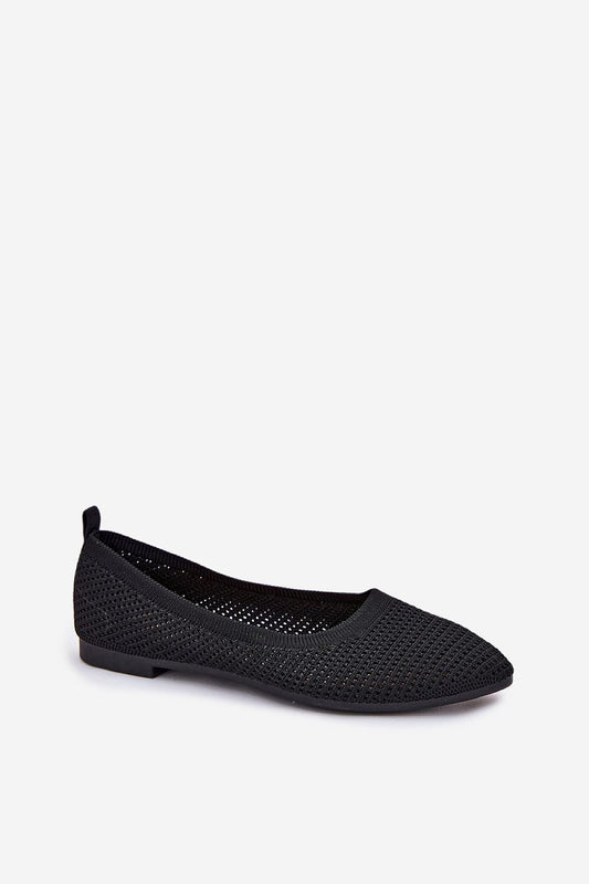 Luxury women's mesh ballet flats with almond-toe design by Step in Style, showcasing elegant and comfortable footwear perfect for all-day wear.