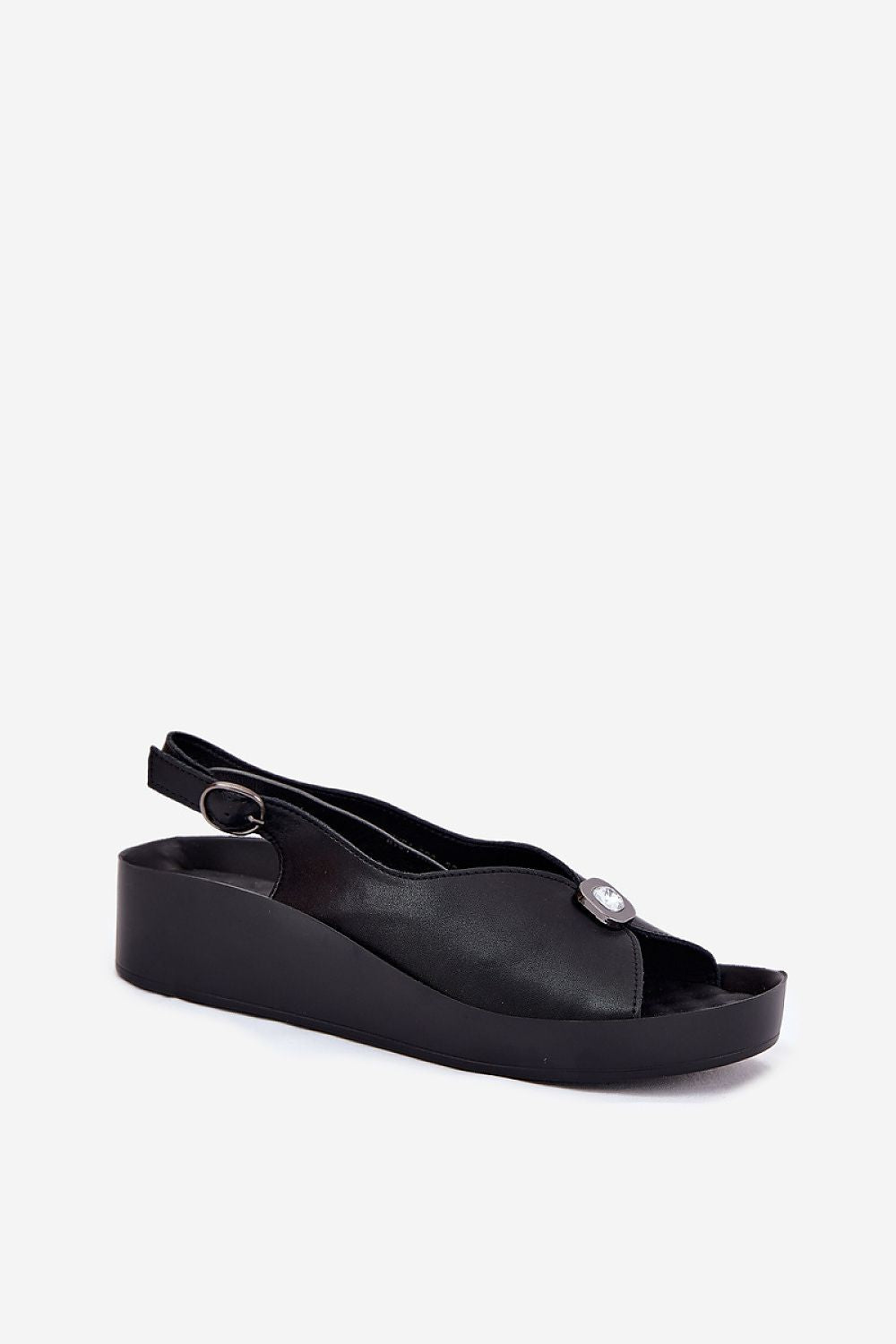 Luxury S.Barski Women's Leather Sandals with Adjustable Strap and Elegant Design, brought to you by Step in Style for fashionable comfort.