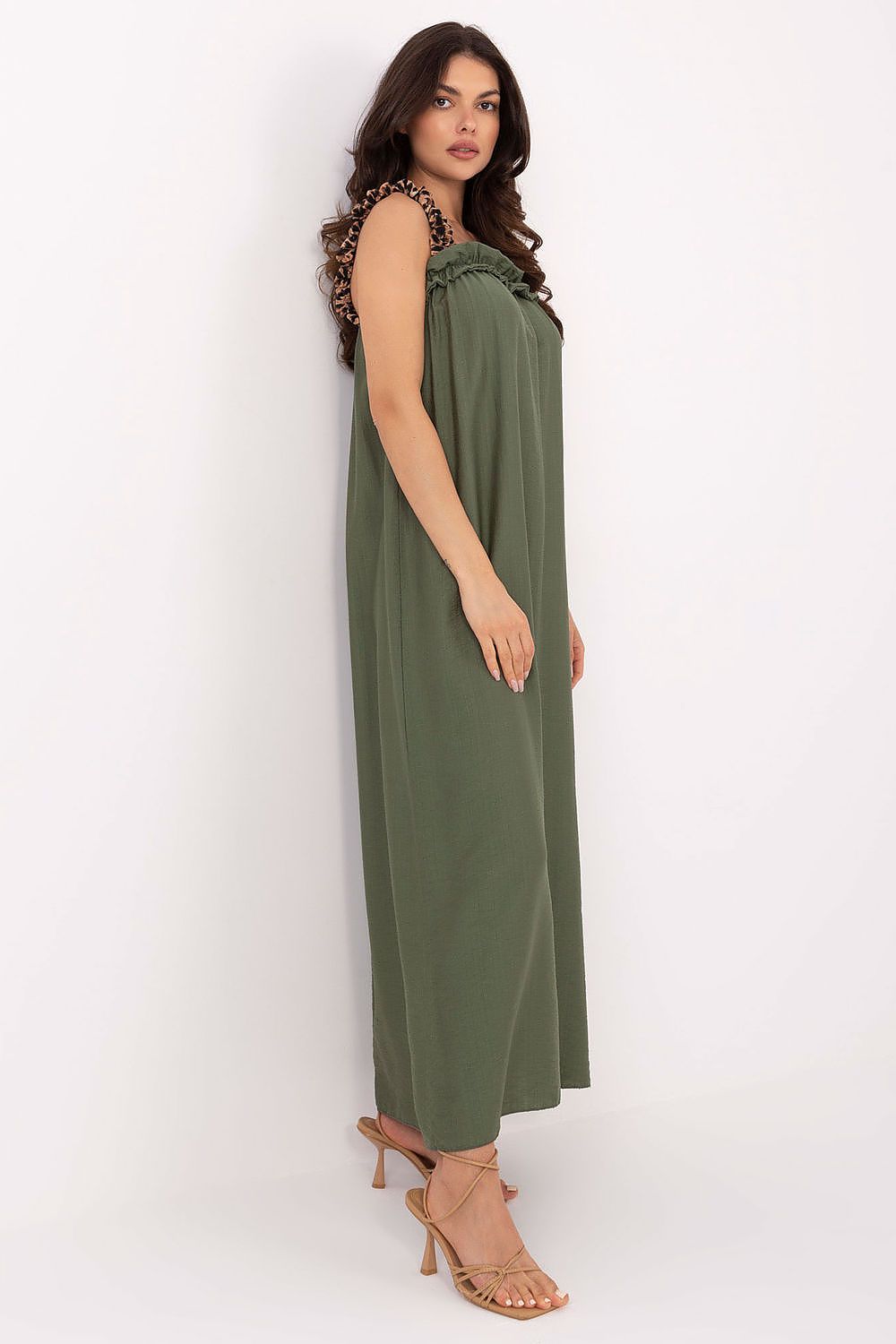 Luxurious viscose summer maxi dress with a feminine silhouette by Italy Moda, perfect for warm days and casual outings.