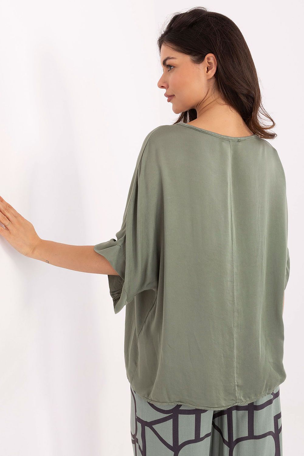Chic Viscose Blouse by Och Bella showcasing its soft, breathable fabric ideal for all-day comfort in luxury style.