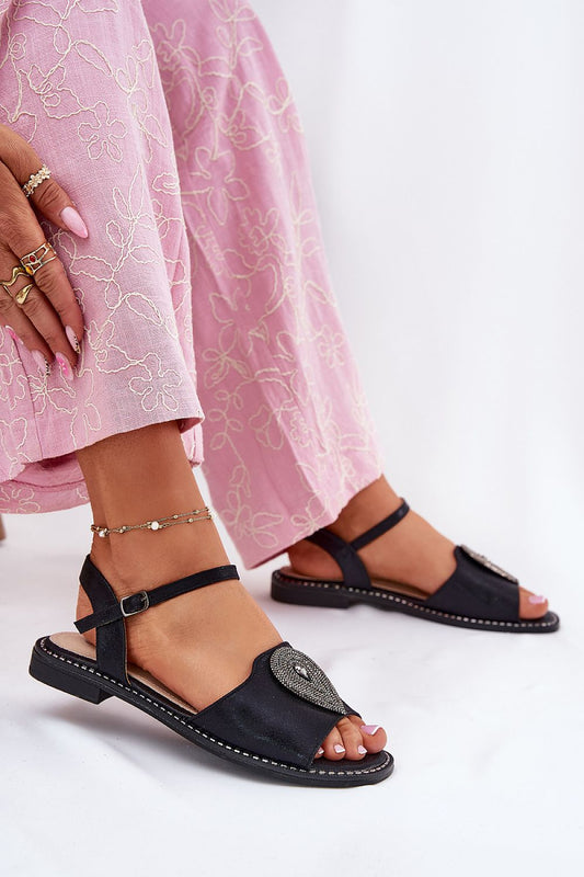Elegant and luxurious eco leather women's sandals from Step in Style featuring a natural leather insole and adjustable strap, perfect for summer fashion in EU sizes 36-41.