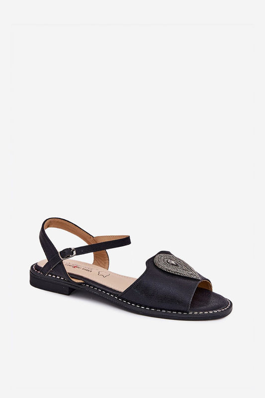 Luxurious eco leather women's sandals from Step in Style, featuring a natural leather insole and adjustable strap, perfect for summer elegance.