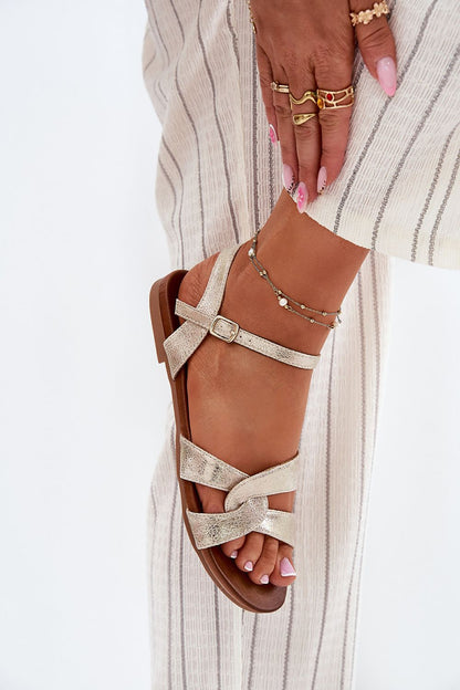 Stylish flat sole sandals for women in eco leather by Step in style, designed for a perfect fit and summer fashion.