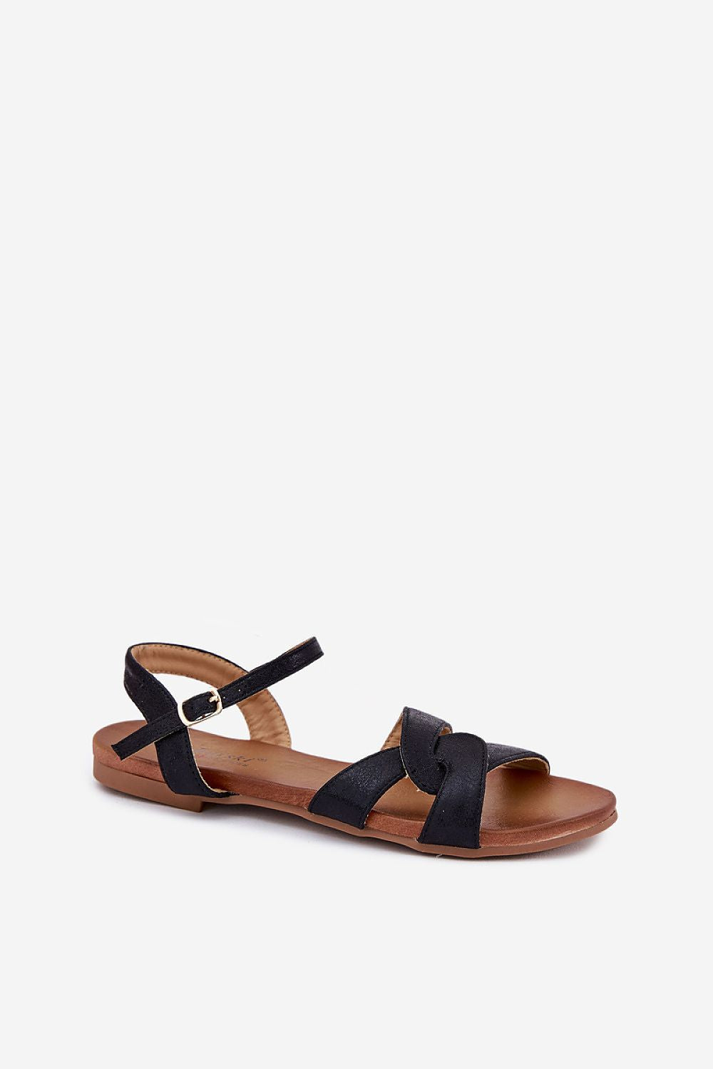 Step in Style luxury eco-leather sandals for women, showcasing a classic design with a flat sole and adjustable strap for ultimate comfort. Available in EU sizes 36-41.