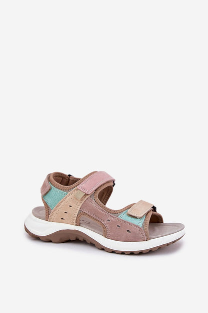 Luxury Vinceza suede leather sporty sandals with Velcro straps, showcasing high-quality craftsmanship and comfort for elegant summer styling.