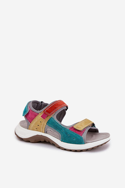 Comfortable and chic Vinceza suede leather sporty sandals, ideal for everyday adventures in style, featuring soft suede leather construction.