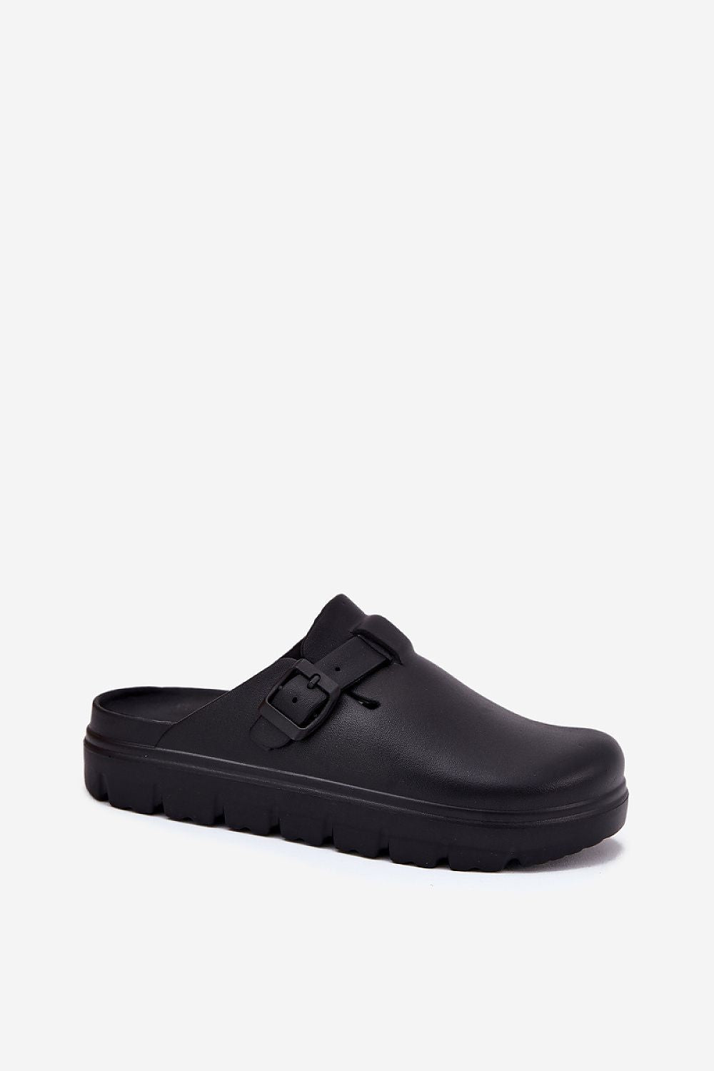 Luxury women's platform clogs by Step in Style featuring an adjustable strap for the perfect fit, showcased against a stylish backdrop.