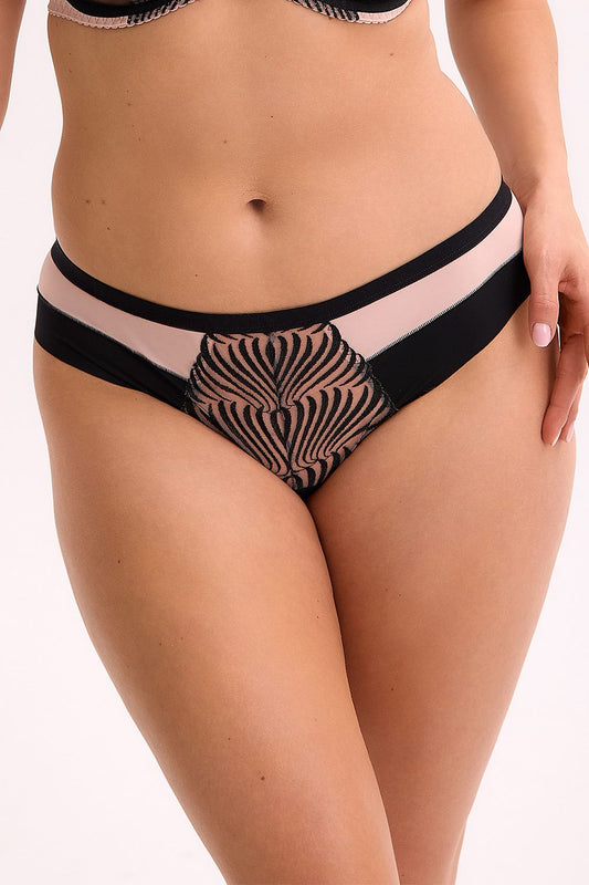Gaia Brazilian Style Panties showcasing a laser-cut finish, designed for elegant comfort with a perfect fit for sizes S-XXL.