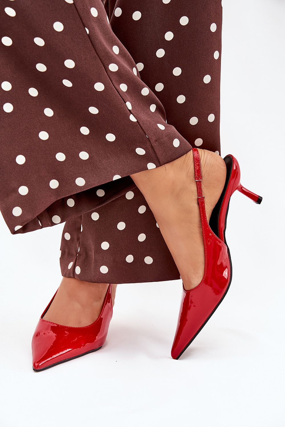 Elegant women's pointed toe open heel pumps by Step in Style, featuring a 6cm heel for chic sophistication.
