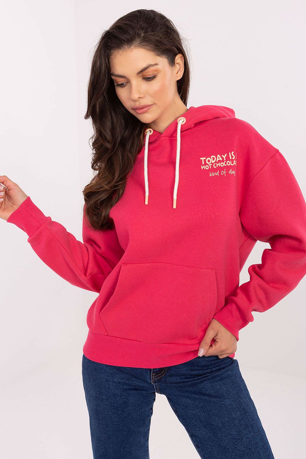 Contemporary Sublevel Women's Hoodie showcasing a sophisticated design with decorative prints, enhancing casual fashion for women.