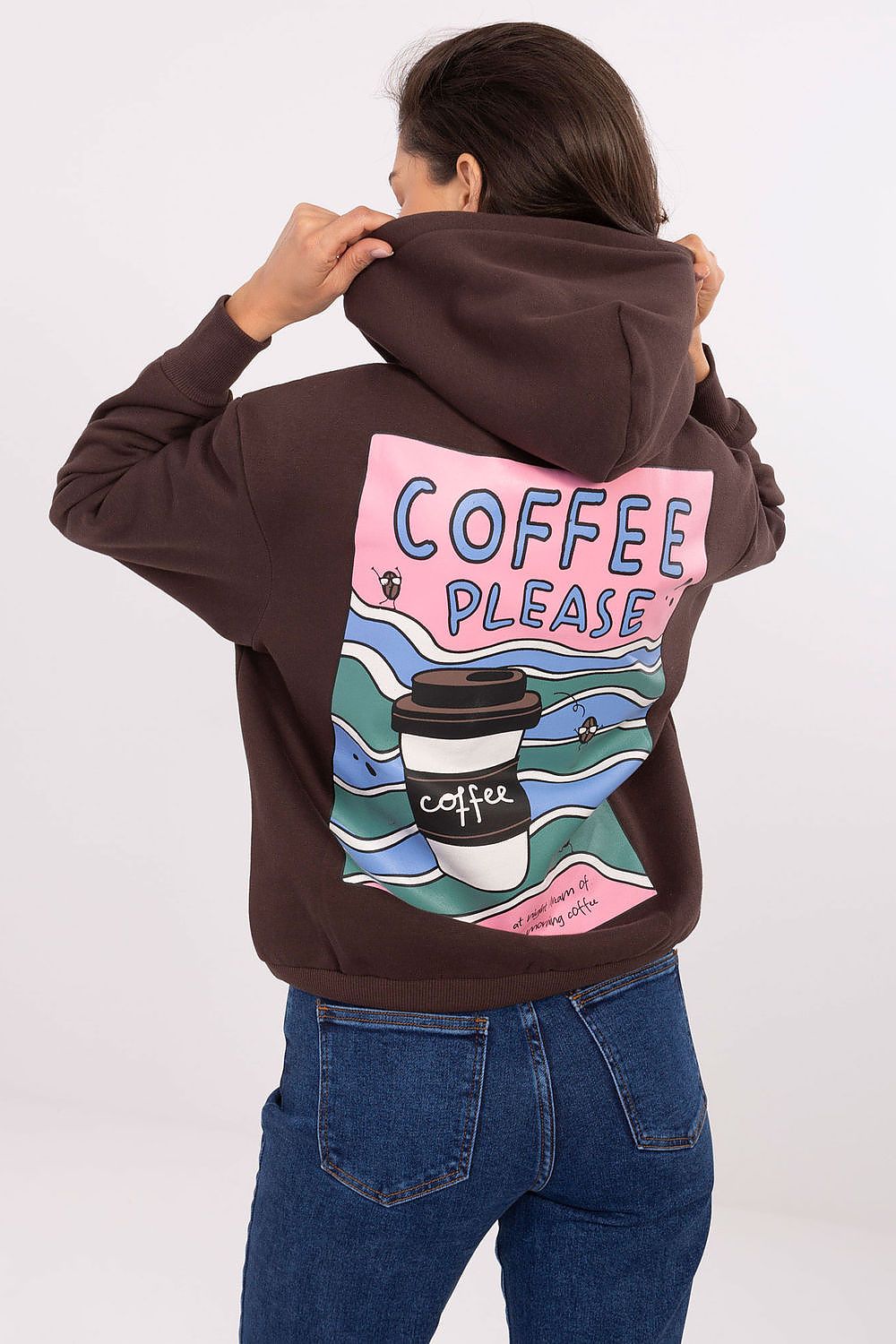 Refined Sublevel Women's Hooded Sweatshirt with modern prints, crafted for a luxurious casual look, perfect for elevating your daily wardrobe.